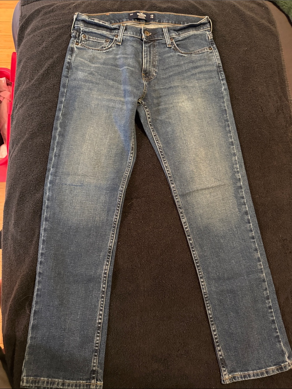 Hollister Slim Straight Dark Blue Jeans